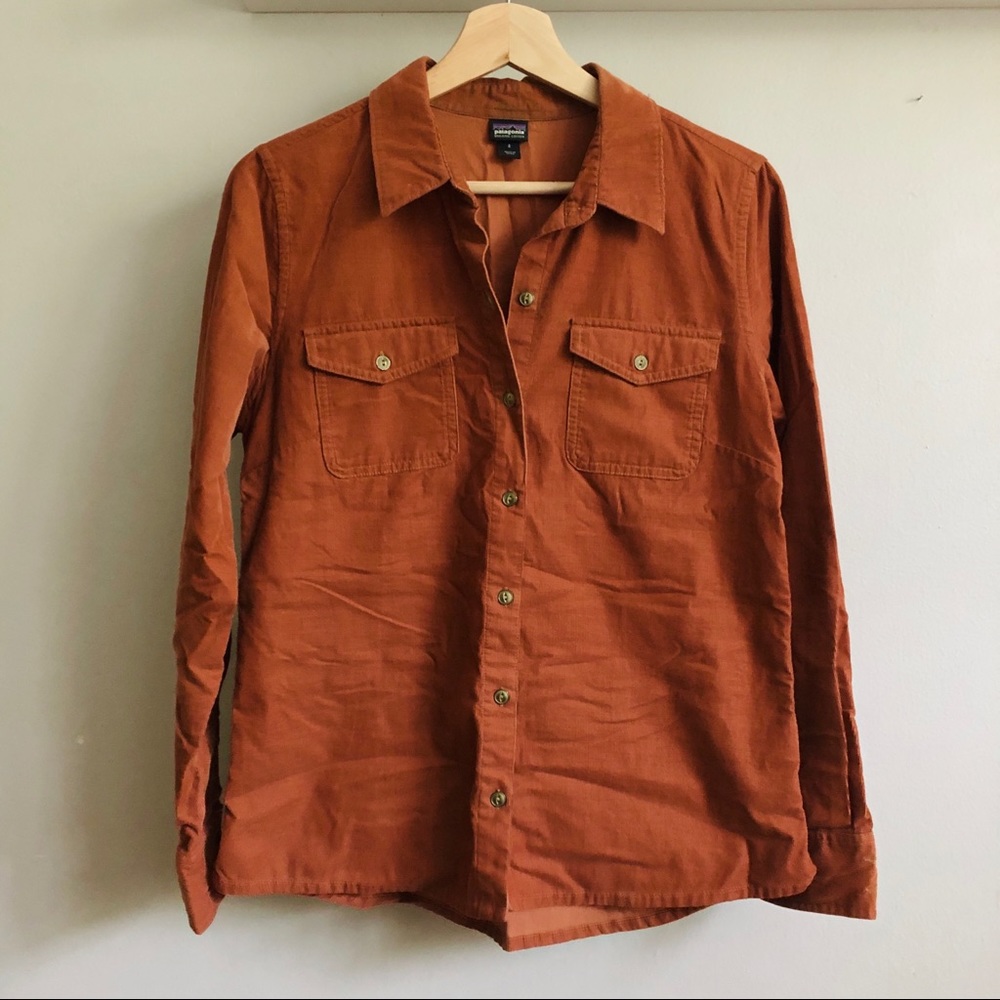 Patagonia Rust Corduroy Button-up